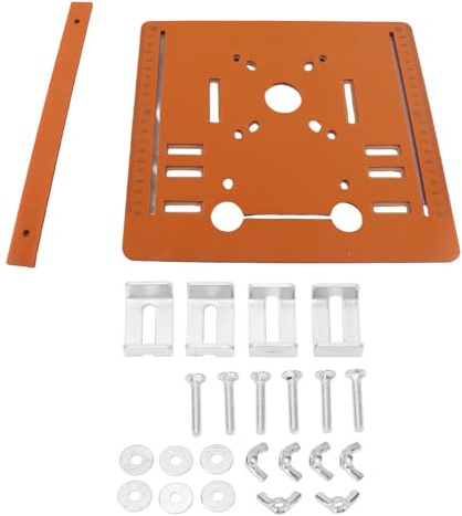 Circular Saw Base Plate, 28x25cm Cut Circular Saw Guidesuitable, Router Table Insert Plate, Aluminium Router Table Insert Plates, Mini Woodworking Benches Routers Flip Plates