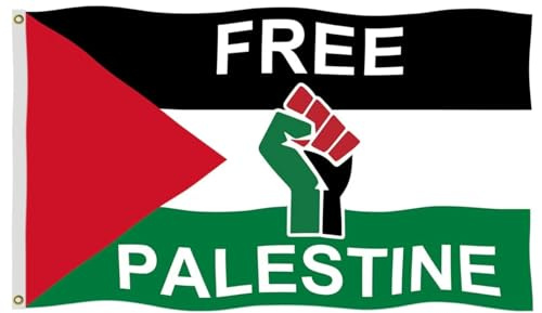 Bandiere Da Giardino Free Palestine Banner Giardino Premium Bandiera Da Cortile Impermeabile Bandiere Decorative Per Interno Cortile Prato 90X150 CM
