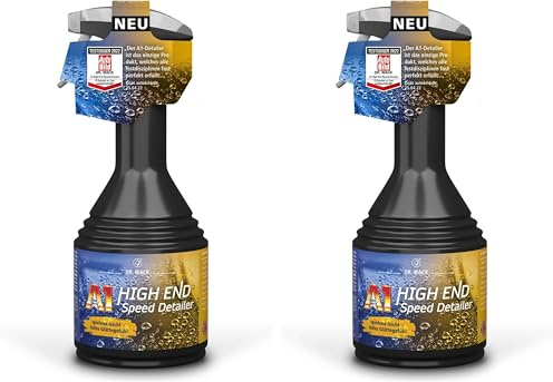 Dr. Wack A1 HIGH END Speed Detailer 500 ml - Lackschnellreiniger mit Abperl-Effekt & Glanz-Finish - Schonende Lackpflege & Reinigung - Auto Lackversiegelung - Hochwertige Autopflege (Packung mit 2)