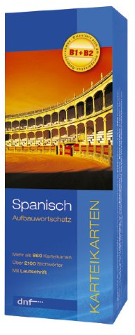 Aufbauwortschatz Spanisch, Karteikarten: Karteikarten Wortschatz