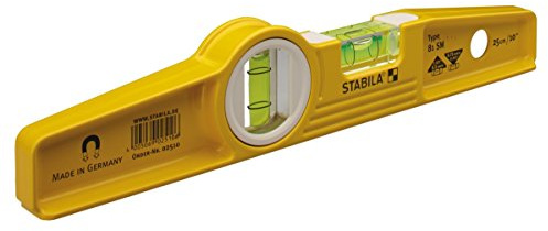 Stabila 25100 10-Inch Die-Cast Rare Earth Magnetic Level, Yellow