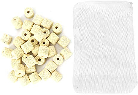Pssopp Aquarium Filtermedien Bakterien Ring Filtermedien Keramik Ring Aquarium Biologische Bakterien Filtermaterial für Aquarium
