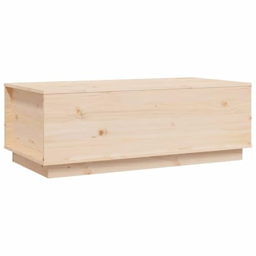 vidaXL Couchtisch mit Hebeplatte Stauraum Beistelltisch Wohnzimmertisch Sofatisch Kaffeetisch Teetisch Holztisch 100x50x35cm Massivholz Kiefer