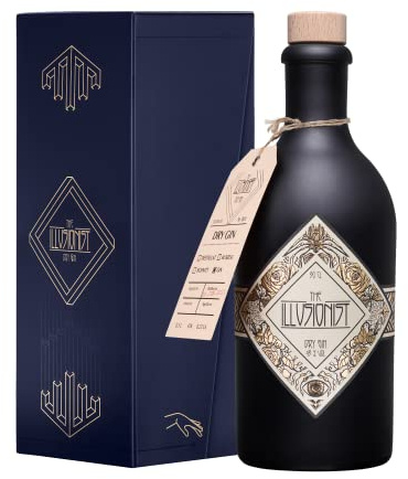 The Illusionist Dry Gin Geschenkbox | Der Farbwechsel Gin | 16 Premium Botanicals | Floral & Fruchtig | 45% Vol. | 500ml