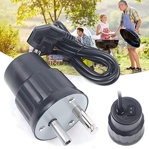 Griglia elettrica per barbecue, barbecue a gas, da giardino, 220 V, spina europea, 1 giri/min, universale, barbecue, motore, griglia elettrica, motore