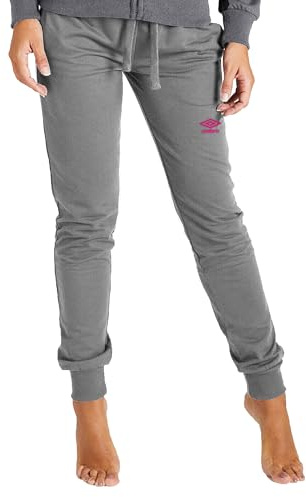 Umbro - Pantaloni Felpati della Tuta Lunghi, Joggers in Caldo Cotone per Donna, Sportivi Ideali per Casa, Palestra, Corsa, attività Sportiva, Jogging e Tempo Libero