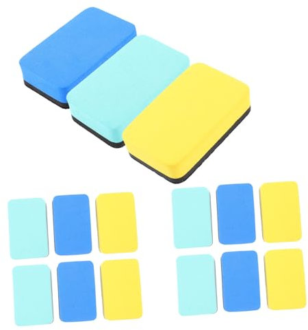 NUOBESTY 15St Whiteboard-Radiergummis Mini-Whiteboard-Radierer Tafelschwamm büroartikel bürobedarf magnetisches Whiteboard löschbares Whiteboard trockene Radiergummis tragbar Waschmittel