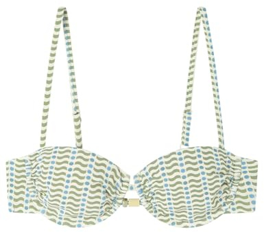 Top Bikini Balconette Estampado geométrico