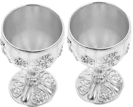 Garneck 2pcs European Style Pumpkin Wine Glass Retro Wine Cup Delicate Banquet Cup for Collection