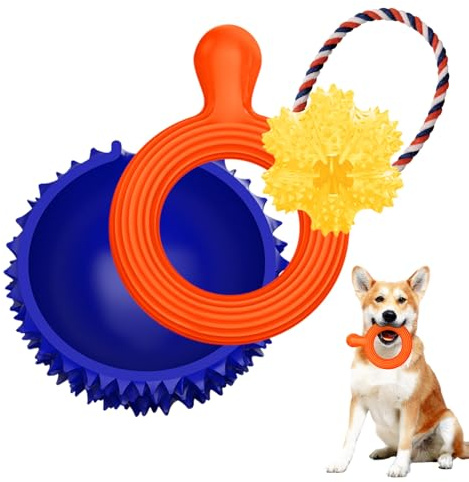 Hundespielzeug Hunde Spielzeug Intelligenz Interaktives, Snackball Hund Frisbee Hundenapf 3 in 1 Spielzeug Hund Intelligenzspielzeug für Hunde kleine/mittlere/große (Blau)