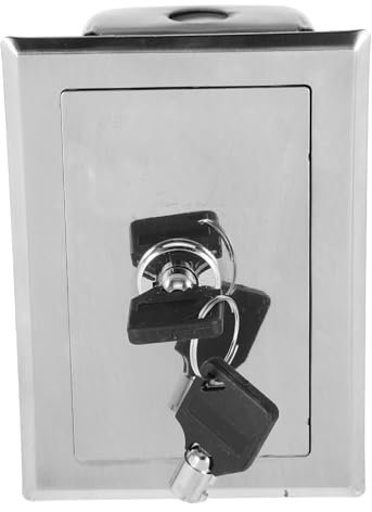 ANDRESLAD Rolling Door Switch Box for up Door Empty Interface Box Lock and Keys for Manual Control in Garage