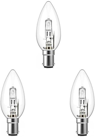 Swan Low Energy Candle Bulb, 42W, B15D Small Bayonet Cap, Clear, Pack of 3
