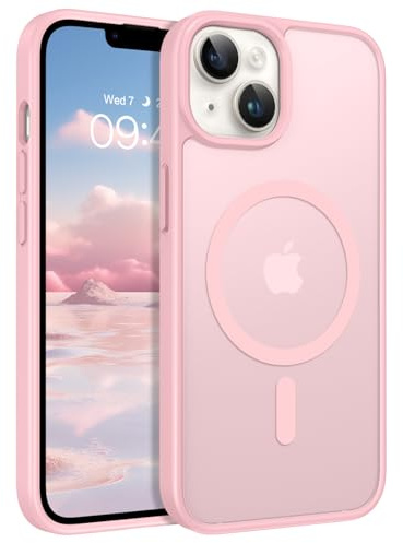 VENINGO Stronger - Custodia magnetica per iPhone 12 Mini/13 Mini, aggiornata [protezione di grado militare da 4 piedi] [adatta per MagSafe], sottile, opaca, antiurto, per iPhone 12 Mini/13 Mini, rosa