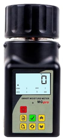 Misuratore di umidità intelligente for cereali for 25 tipi mais, riso, grano, arachidi, chicchi caffè, semi piselli, igrometro, tester per Professionisti