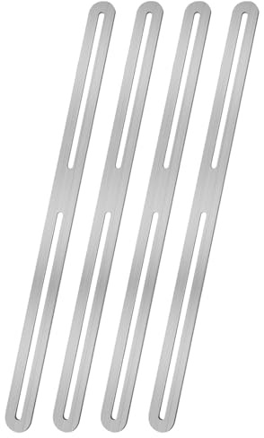 Confezione da 4 supporti multiuso in acciaio inox per cassetta postale per installazione esterna sicura e riparazione di mobili