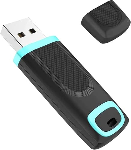 Vansuny Clé USB 32 Go 3.0 Clé USB Haute Vitesse 32 Go Clé USB 3.0 Lecteur Flash avec Indicateur LED pour PC/Ordinateur Portable/Audio de Voiture/Smart TV (32 Go, Cyan)
