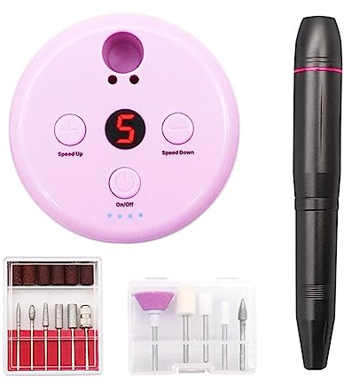 Ponceuse à ongles électrique, Ensemble de perceuse à ongles électrique, polisseur ponceuse stylo manucure, fraises pédicure, d'ongles dissolvant vernis