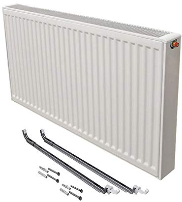 Buderus Logatrend Ventil-Flachheizkörper VC-Profil Typ 21 BH 900 vers. Längen + Halter (BL: 600 mm)