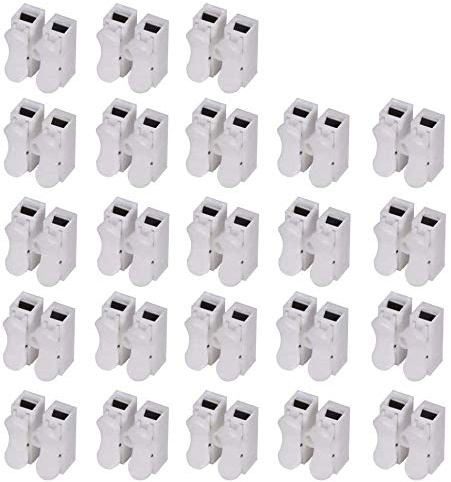 DollaTek 100Pcs CH2 Federdraht Steckverbinder Elektrische Kabelklemme Anschlussblock Stecker