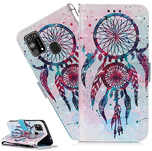 LEMAXELERS Galaxy S21 Case Samsung Galaxy S21 Cover 3D Blue Campanula PU Leather Flip Notebook Wallet Case Magnetic Stand Holder Slot Bumper Case for Samsung Galaxy S21,3D Blue Campanula
