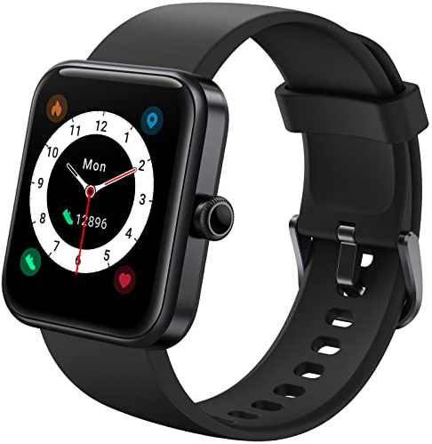 UMIDIGI UFit Pro Smartwatch Donna Orologio Fitness Tracker per Uomini Donne, Cardiofrequenzimetro, SpO2, 5ATM Impermeabile Fitness Orologio, Alexa Integrata, Whatsapp Notifiche Messaggi, 40mm-Nero