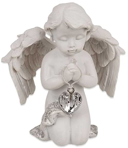 mtb more energy Deko Engelchen ''Pure Heart'' - Engel Schutzengel Engelsfigur Cherubinchen - Höhe 8 cm - Dekoration Figur Babyengel