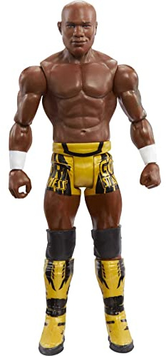 Mattel WWE Basic Actionfigur, Shelton Benjamin, bewegliches 15,2 cm großes Sammlerstück für Kinder ab 6 Jahren