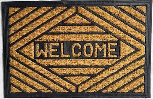 DONATELLA Felpudo 1976 Estera Coco ROMBO - Beige, 040x060 cm.