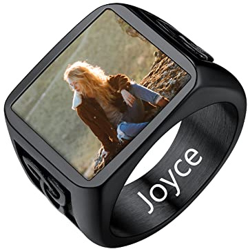 Anillos anchos negros personalizados acero inoxidable 316L de hombres nudo celta talla 12 anillos bandas anchas de sello cuadrado joyerías irlandesas de parejas anillo religioso de trinidad céltica