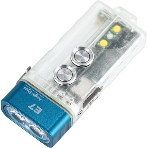 RovyVon E7U Schlüsselanhänger-Taschenlampe, leuchtet im Dunkeln, Dual-Power 700 Lumen, mit Lockout-Modus, wasserdicht für den täglichen Gebrauch, Camping, Wandern, Notfall