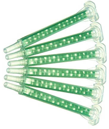 NIDONE 50PCS Tube de Mélange de Colle AB Tube de Mélange de Colle 16 Bouche Section Carré Statique Buse de Mélange d'Adhésif Epoxy