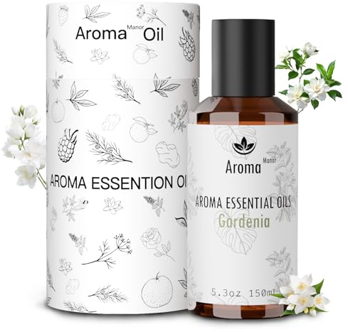 Hotel Diffuser Oil - Gardenia Essential Oils for Scent Air Cold Diffuser - Gardenia, Jasmine, Green Leaves, Lily of The Valley - Home Luxury Scents Aroma Fragrance