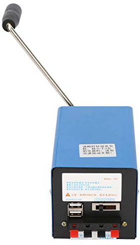 Generatore di carica portatile a manovella, motore di emergenza USB, 20 W, grande generazione di corrente, con alimentazione di emergenza, per inserti di campo