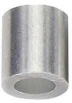 Generisch 50 Stück 6mm Aluminiumhülsen Alu Klemme, Aluminium Pressklemmen Alu Drahtseilklemme