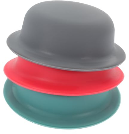 GARVALON Manchon Anti-brûlure Pour Poignée De Couvercle De Casserole, Lot De 3, Silicone Résistant à La Chaleur, Protection Antidérapante, Accessoires La Cuisine, Usage Quotidien, Gris Rouge Bleu