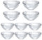 Set of 10 Mini Glass Bowls,75ml Small Glass Bowls