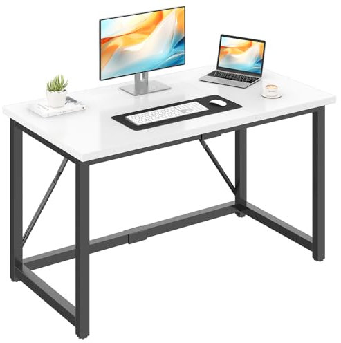 JUMMICO Scrivania 120 x 50 cm Scrivania per Computer, per Ufficio,Postazione Lavoro, Tavolo da Lavoro Piano di Lavoro, Adatta per l'ufficio o il Soggiorno