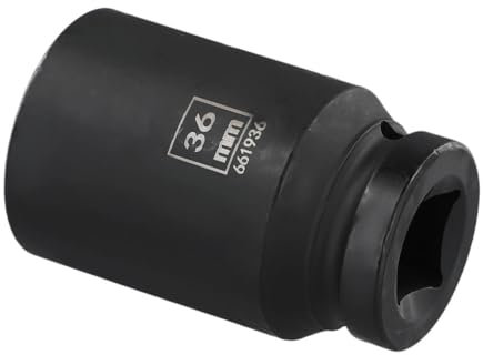 FRAOMHFW 36mm Schraubenschlüssel Innensechskantschlüssel Schwarz Farbe Antrieb 3/4 Hochwertiger Stahl Loch Power Steckschlüssel Werkstattarbeit