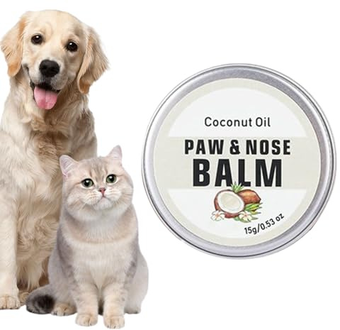 Hundtassbalsam Lugnande fuktgivande balsamkräm | Lugnande nässalva för valpar Passar för hundar, , valpar, husdjur, nosar, tassar och spruckna trampdynor – lugnande