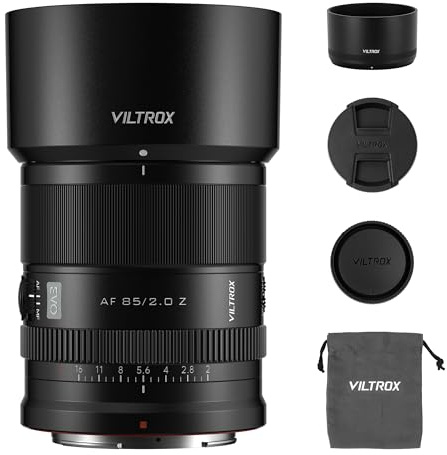 VILTROX AF 85mm F2.0 EVO Full Frame Z Lens for Nikon Z-Mount, 85mm f/2.0 Auto focus Standard Portrait Prime Lens with STM Motro Compatible with with Nikon Z5 Z30 Z50 Zfc Z6II Z6III Z8 Z9