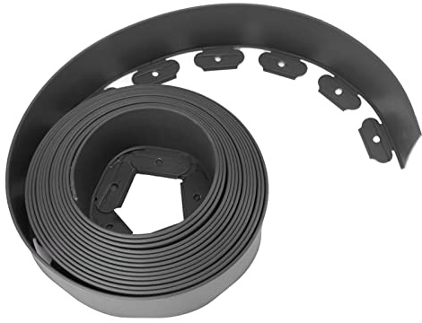 Mingzhe Kit per Bordi Paesaggistici Bordo da Giardino in PE a Parete Alta con Picchetti per Aiuola (10 cm*5 cm*10 m)
