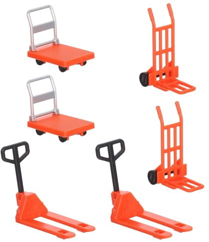 MUSISALY Micro Giocattolo Mini Transpallet Rosso in Plastica | Dimensioni Piccole e Peso Leggero, Bordi Lisci, Adatto a Regali di Compleanno e Natale