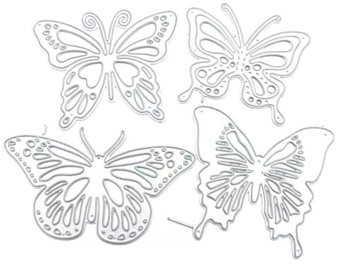 Operitacx Prägeformen für Papierbastelarbeiten Schmetterling Stanzschablone Kohlenstoffstahl 100x130mm Selbstgemacht Bastelform für Scrapbooking Fotoalben Karten