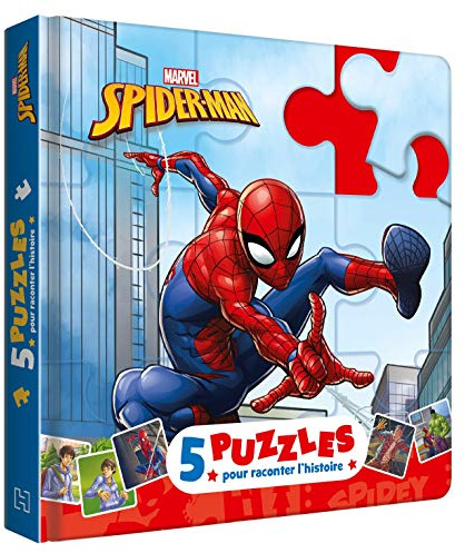 SPIDER-MAN - Mon Petit Livre Puzzle - 5 puzzles 9 pièces - Marvel: 5 puzzles pour raconter l'histoire