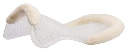 Acavallo Coussin thérapeutique en Gel découpé, Couleur : Blanc, Taille M