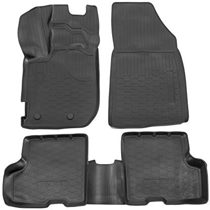 J&J AUTOMOTIVE | 3D Gummimatten Auto Matten Fussmatten Kompatibel mit Duster 2017-2024, Rand cca 4cm, Allwetter, 4Tlg, Premium Qualität