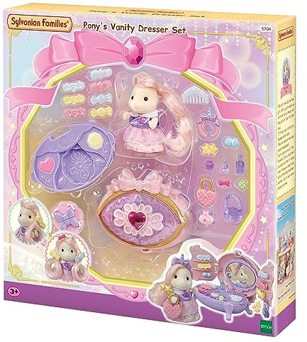 Sylvanian Families 5704 Schminkkommode mit Pony Figur