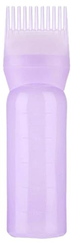 Botella aplicadora de aceite para el cabello, botella aplicadora de peine de raíz, botella de pincel de tinte para el cabello, botella de aceite para el cabello, botella de aceite para colorear,