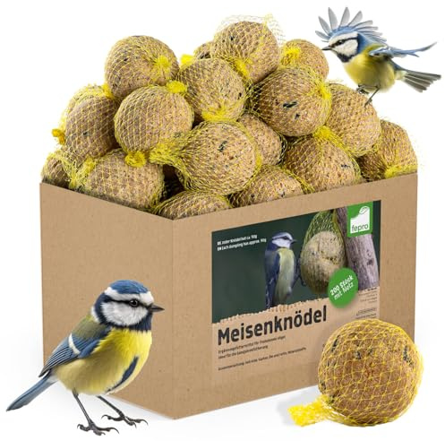 Fepro Meisenknödel mit Netz, 200 Stück (a 90g = 18 kg), Vogelfutter Wildvogelfutter Meisenkugel Ganzjahresfutter Fettfutter Fat Ball