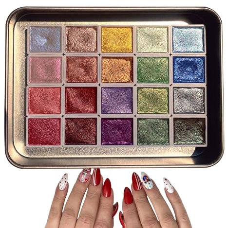 20 Farben Neuest Aquarellfarben Set, Neon Wasserfarben, Aquarell-Malset Für Kinder, Aquarell-Set Für Künstler, Aquarell-Malpalette, Aquarell-Malpalette Für Erwachsene, Kinder, Künstler Und Bastler